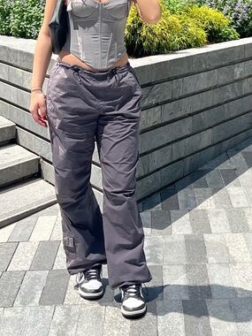 Garage Gray Cargo Parachute
Pants - Adjustable Waist (Size S)